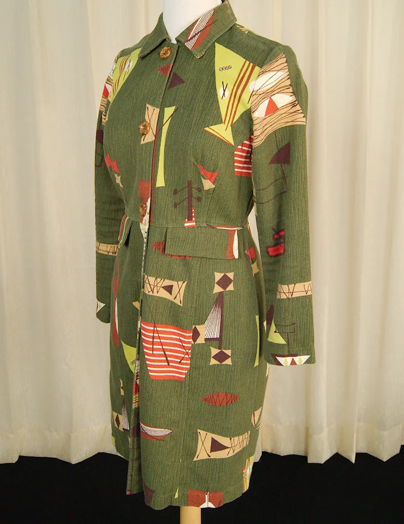 90s does 1960s Tiki MCM Coat