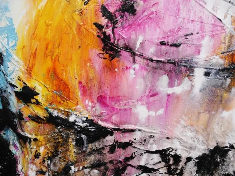 A Perfect Start 120cm x 120cm Pink Abstract Painting (SOLD)