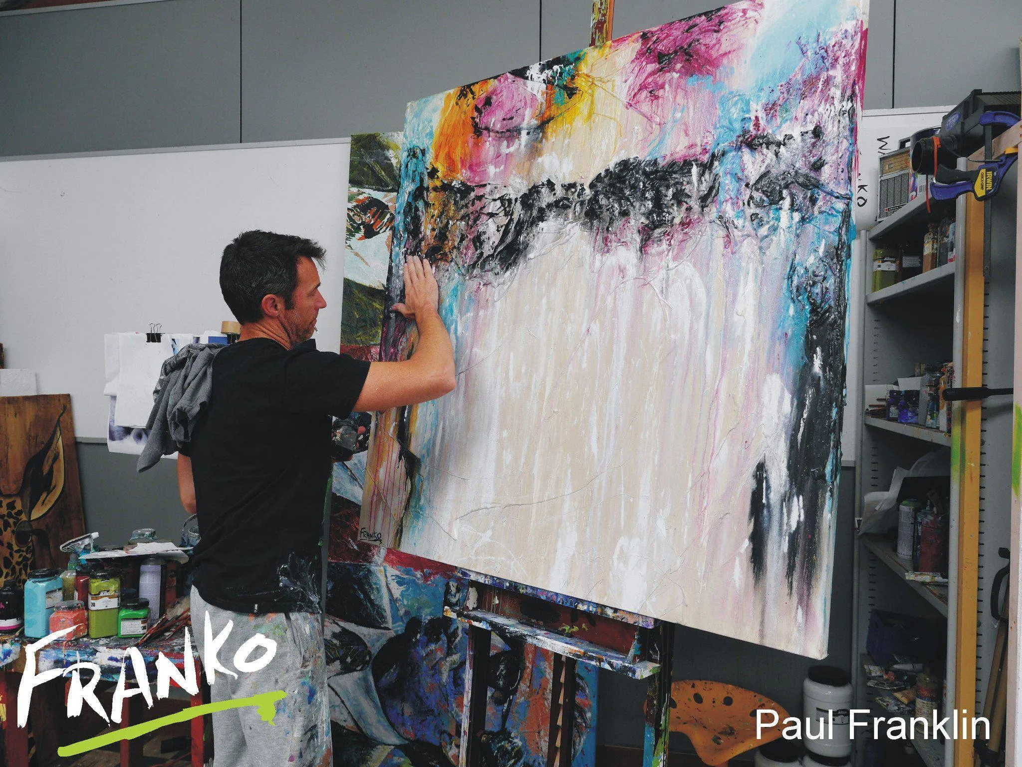 A Perfect Start 120cm x 120cm Pink Abstract Painting (SOLD)