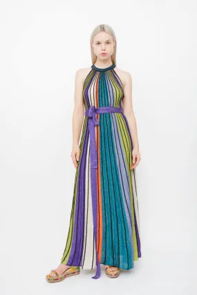 ACCORDION MAXI DRESS WITH TAGS