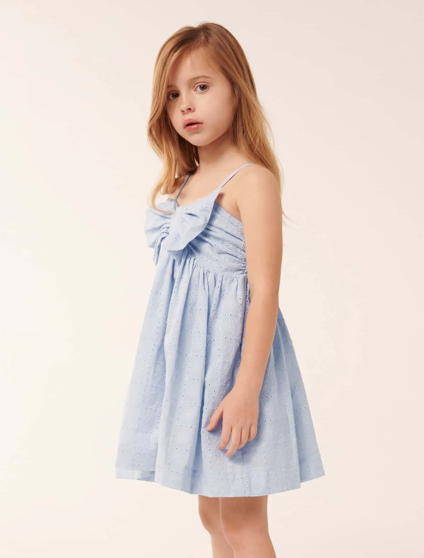 Adeline Bow Girls Dress