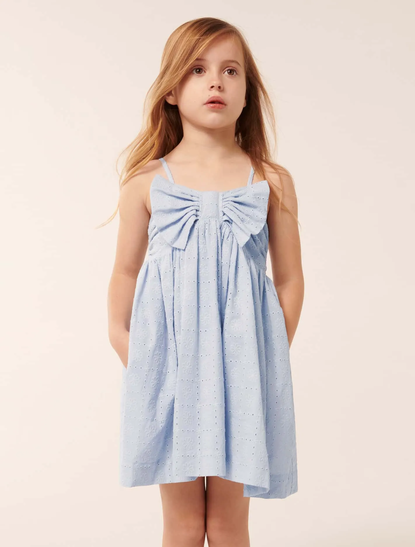 Adeline Bow Girls Dress