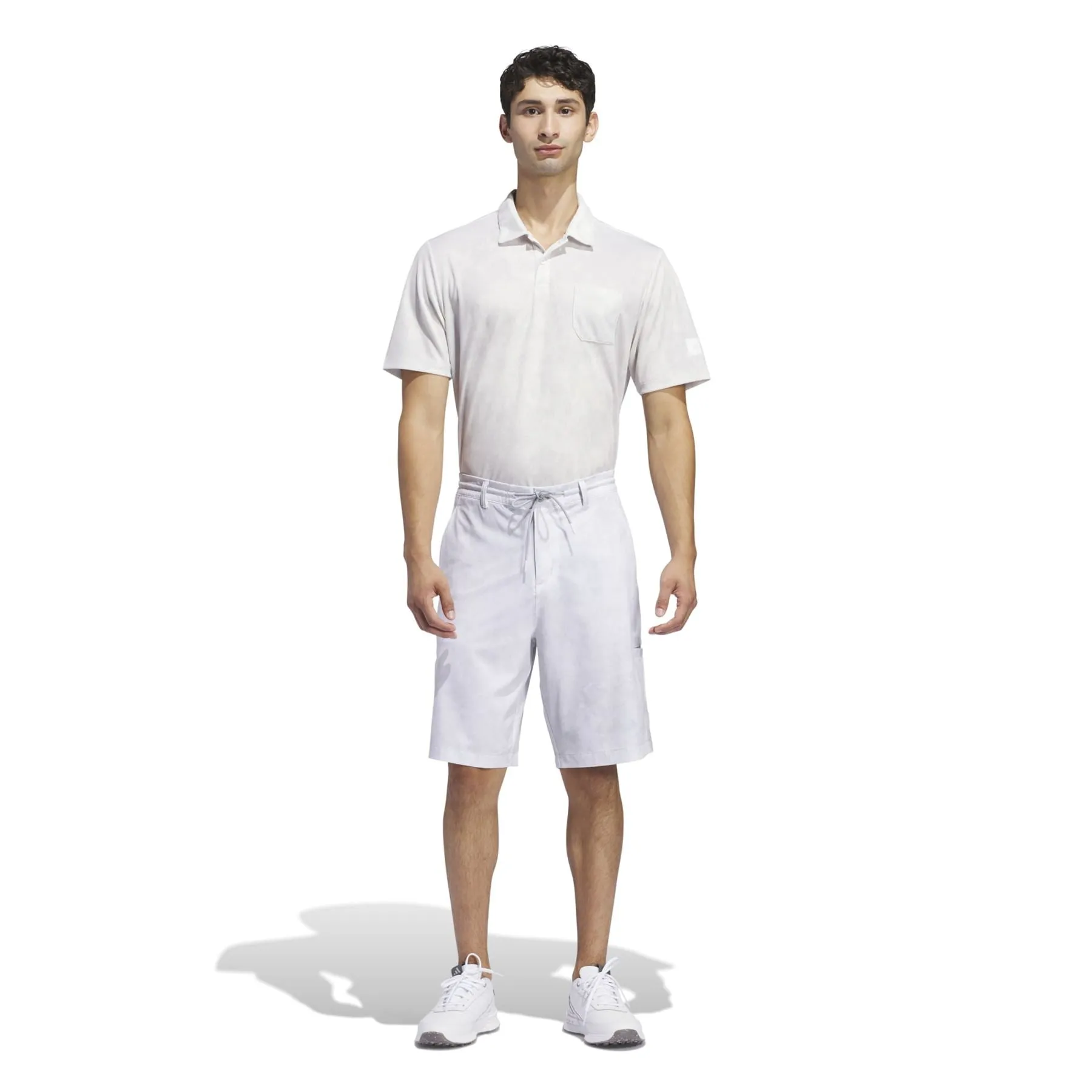 Adicross Polo Print Design with Chest Pocket Grey One - SS24