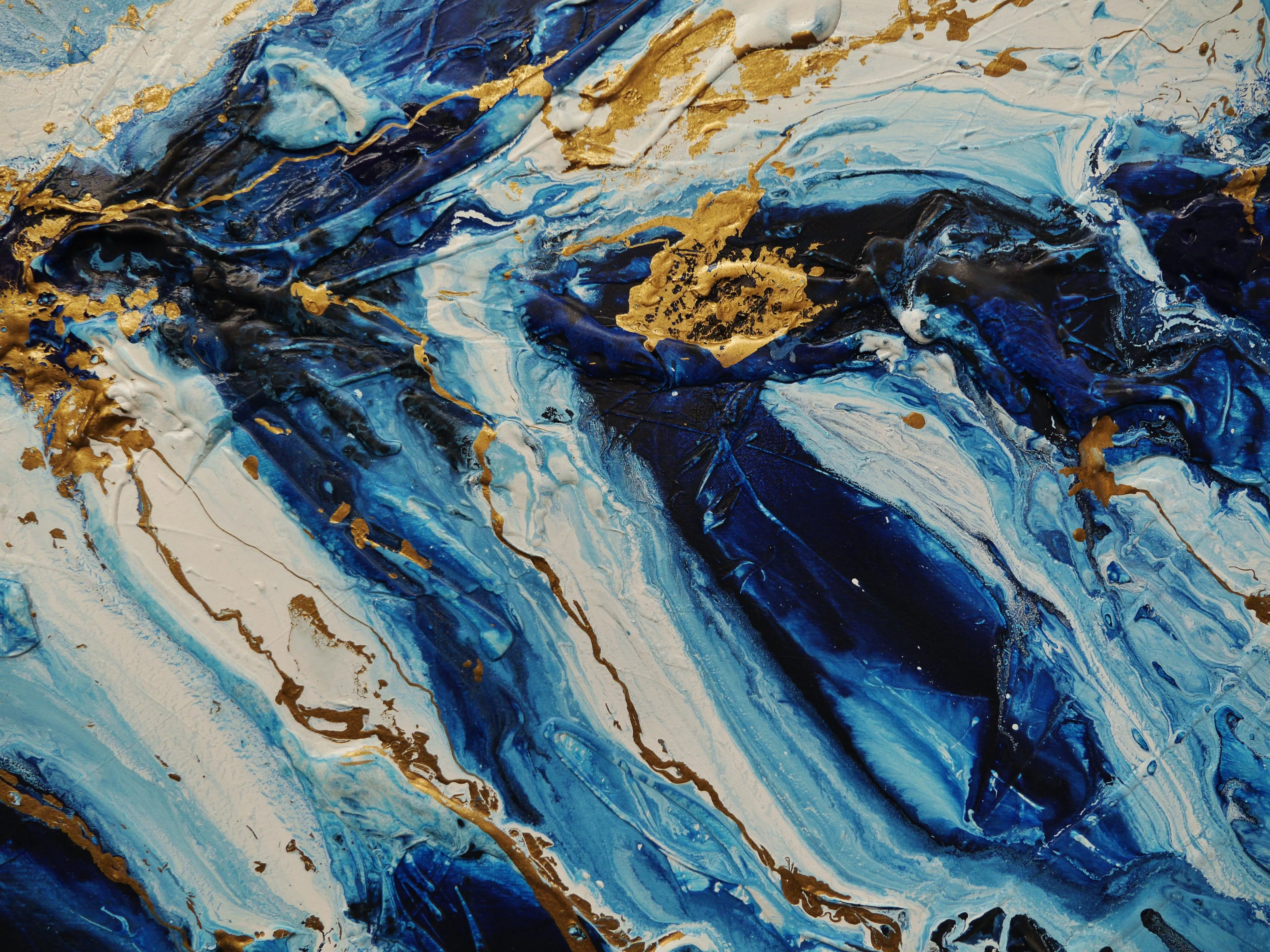 Admiral Sass 200cm x 80cm Textured Abstract Painting (SOLD)