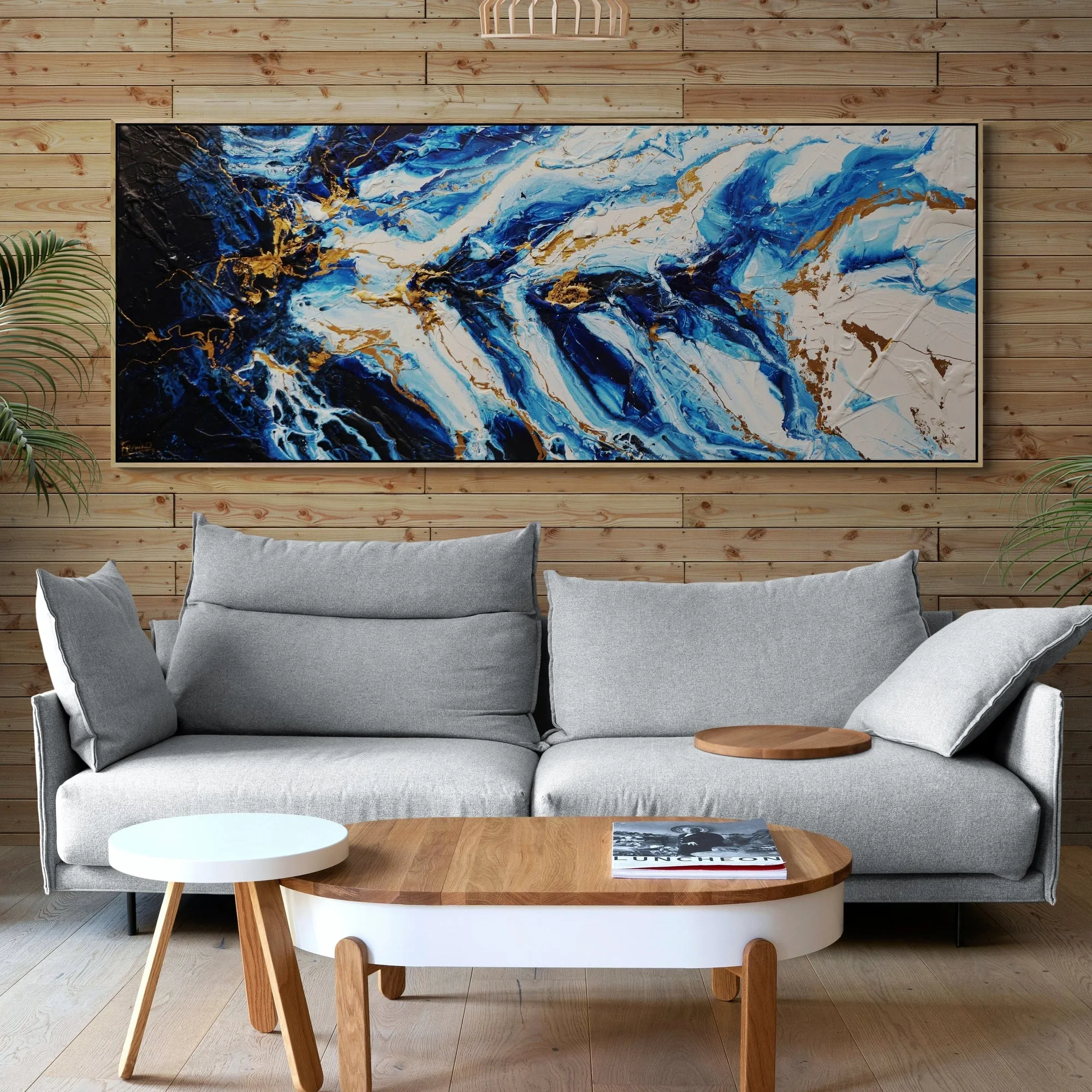 Admiral Sass 200cm x 80cm Textured Abstract Painting (SOLD)
