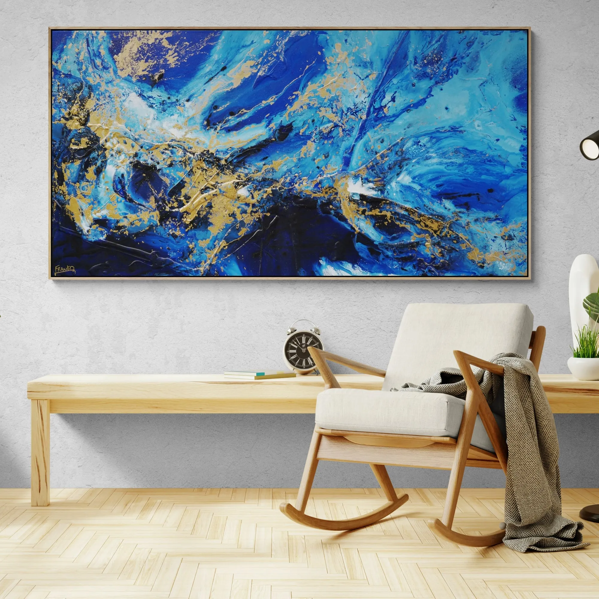 Admiral Torque 190cm x 100cm Textured Abstract Painting (SOLD)