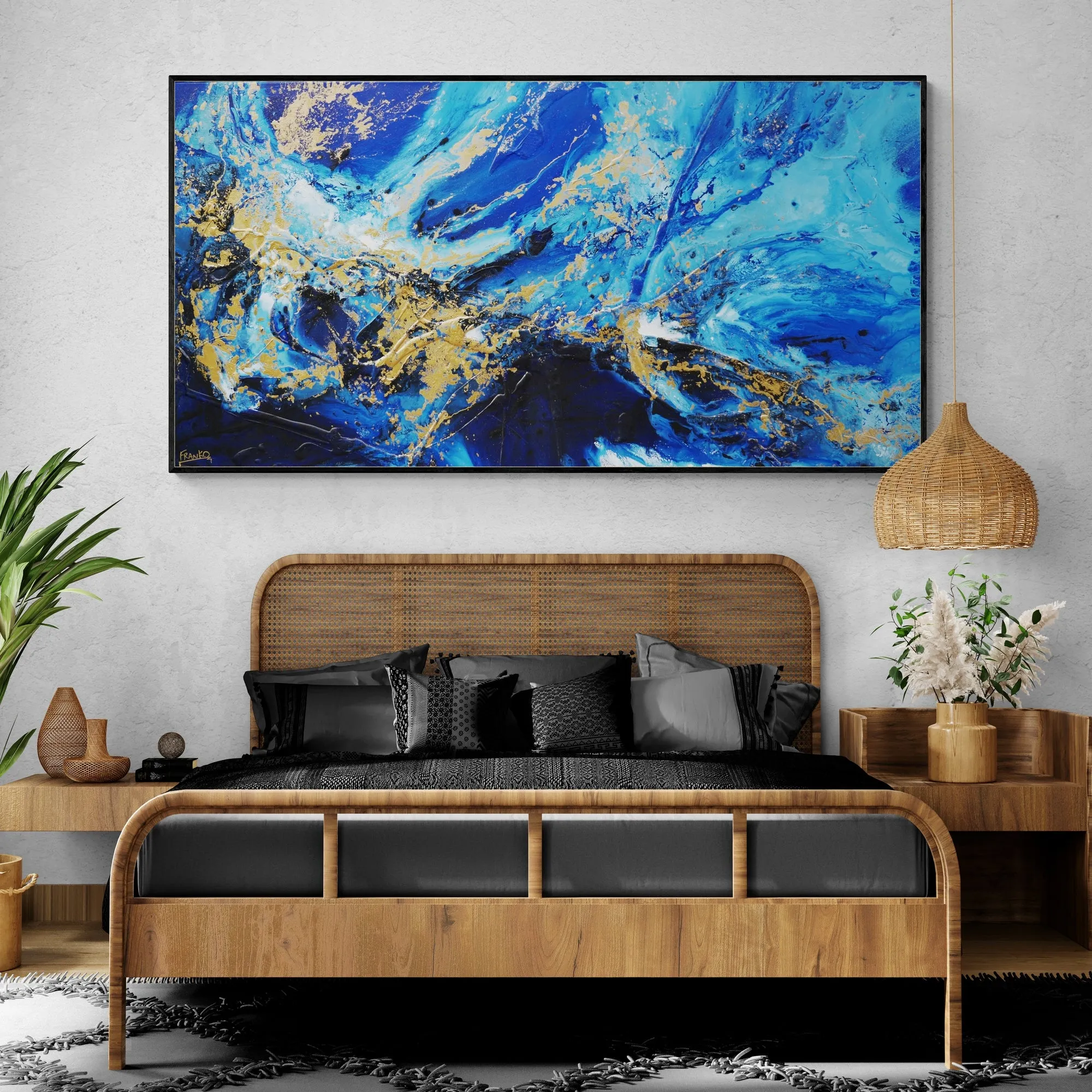 Admiral Torque 190cm x 100cm Textured Abstract Painting (SOLD)