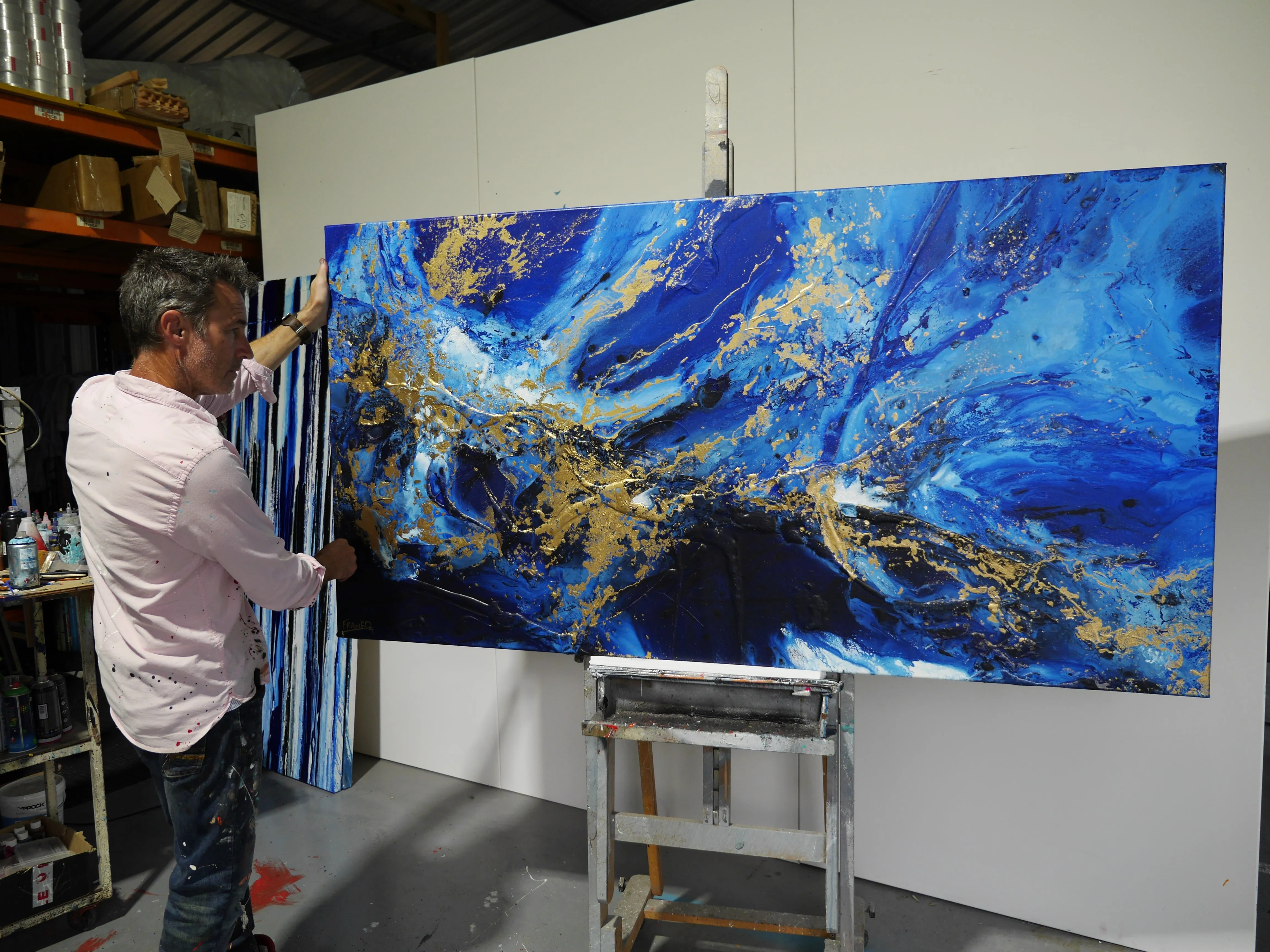 Admiral Torque 190cm x 100cm Textured Abstract Painting (SOLD)
