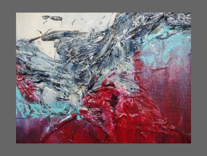 Against The World 160cm x 60cm Abstract Painting Red