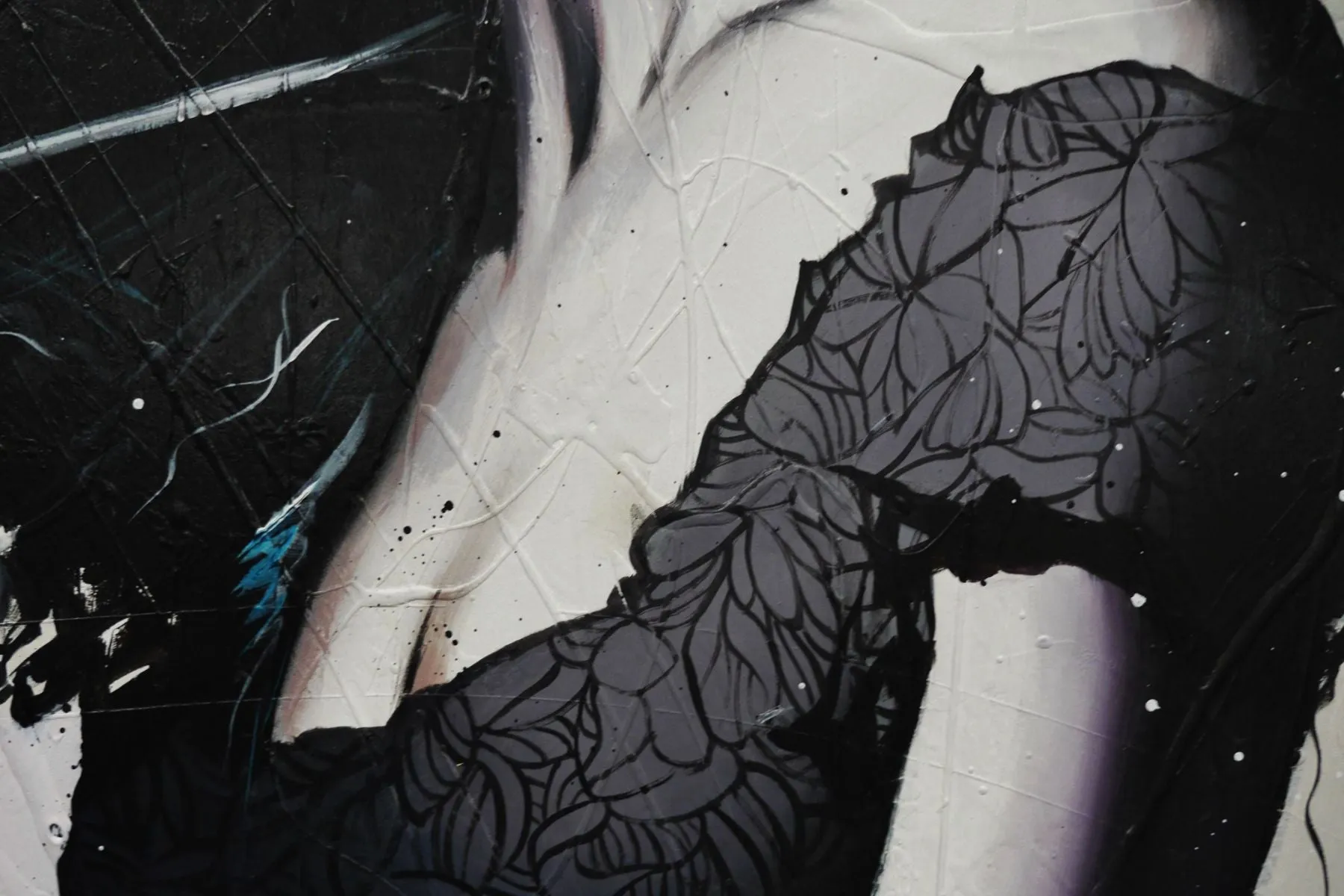 Alexis 120cm x 100cm Flower Hat Abstract Elegance Textured Painting (SOLD)
