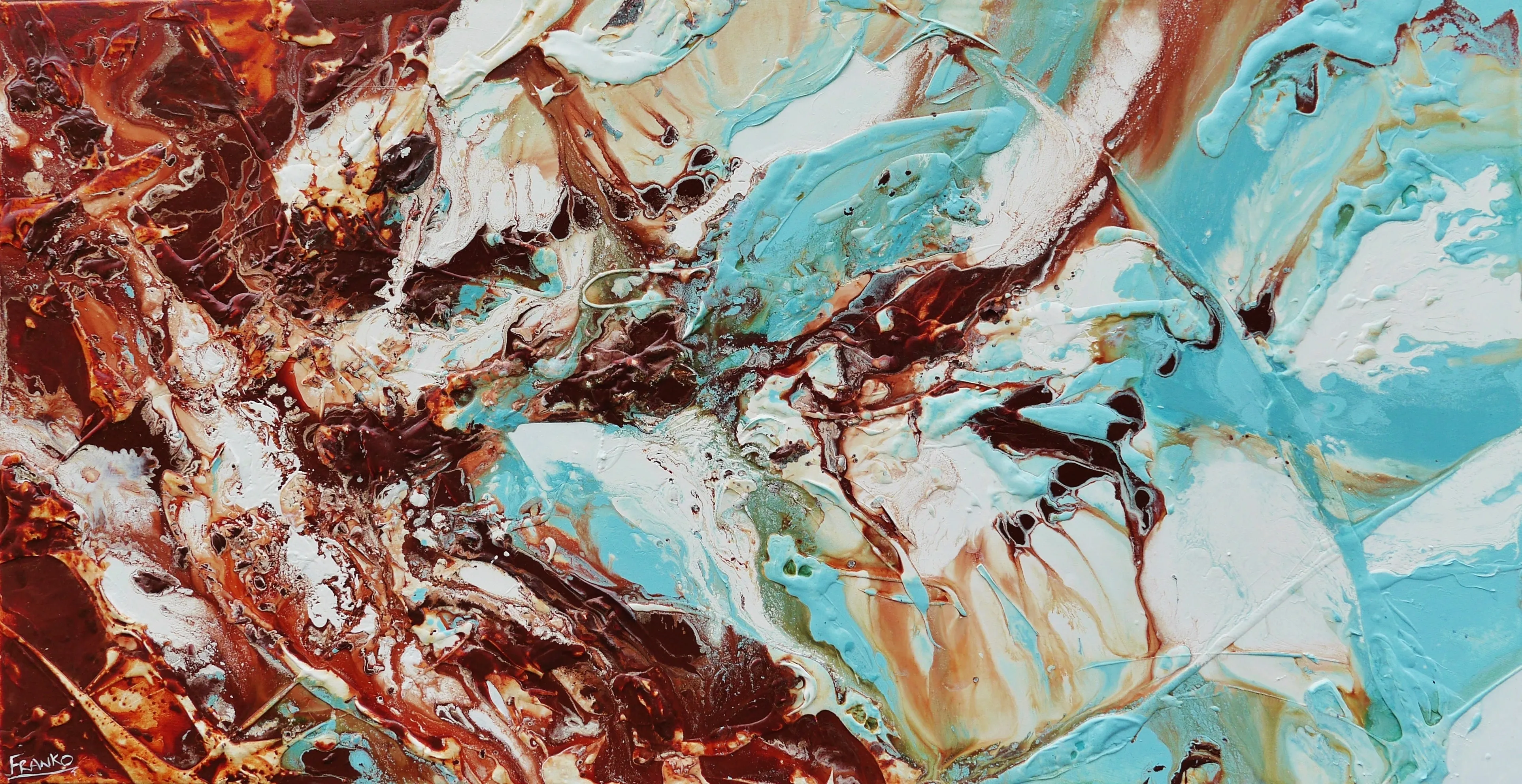 Altitude 190cm x 100cm Textured Abstract Painting (SOLD)