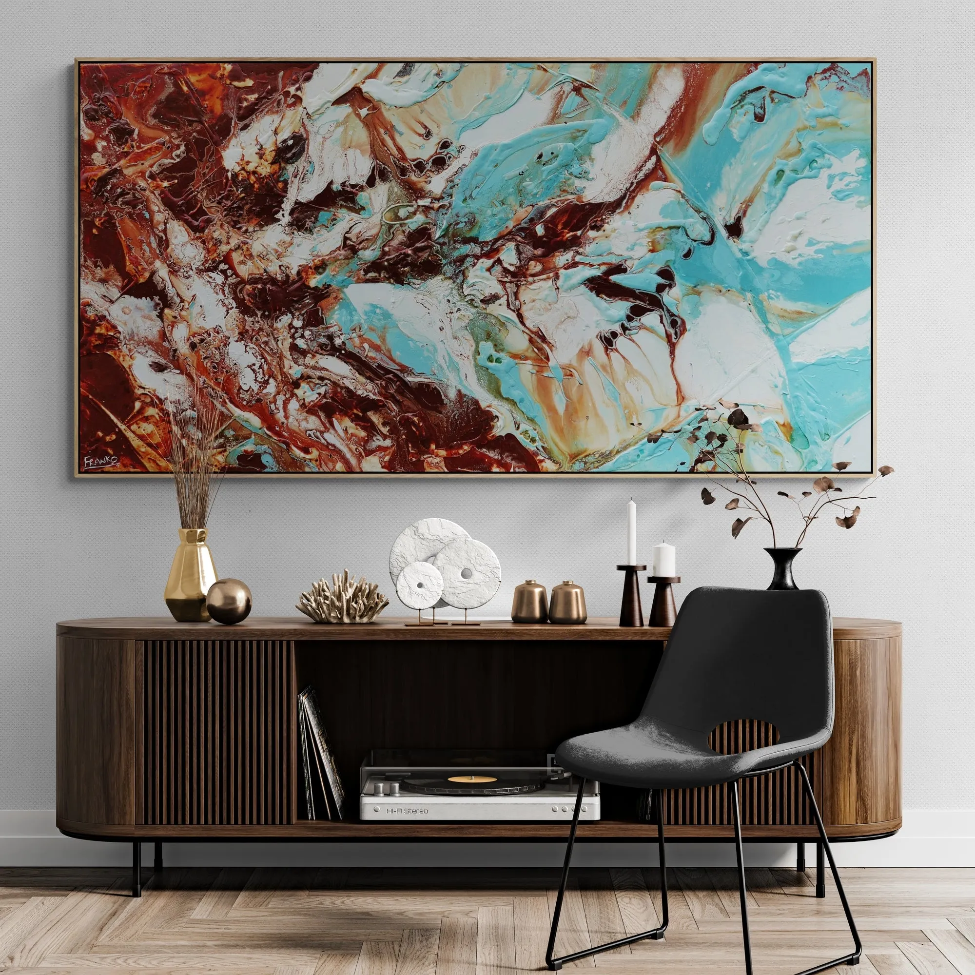 Altitude 190cm x 100cm Textured Abstract Painting (SOLD)