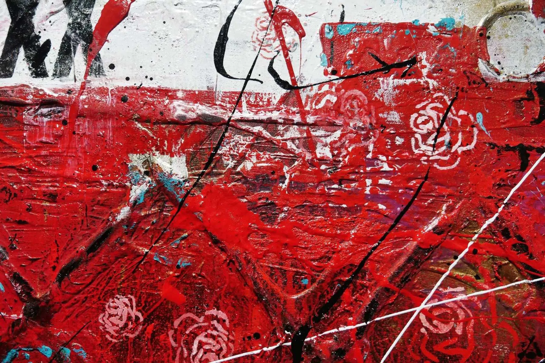 Always Forever 200cm x 80cm Always Kiss Me Goodnight Urban Pop Art Abstract Painting (SOLD)