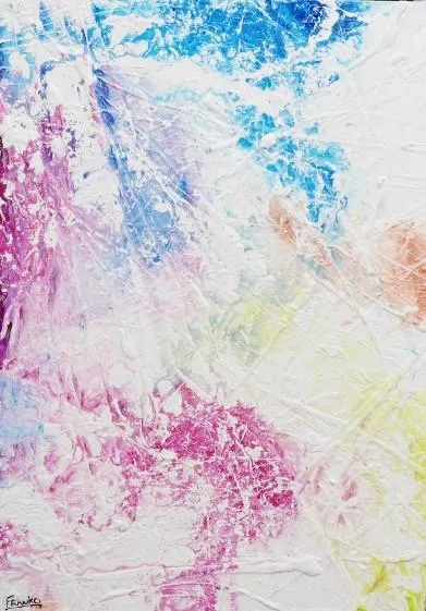 Always Love You 140cm x 100cm Colourful Abstract Painting (SOLD)