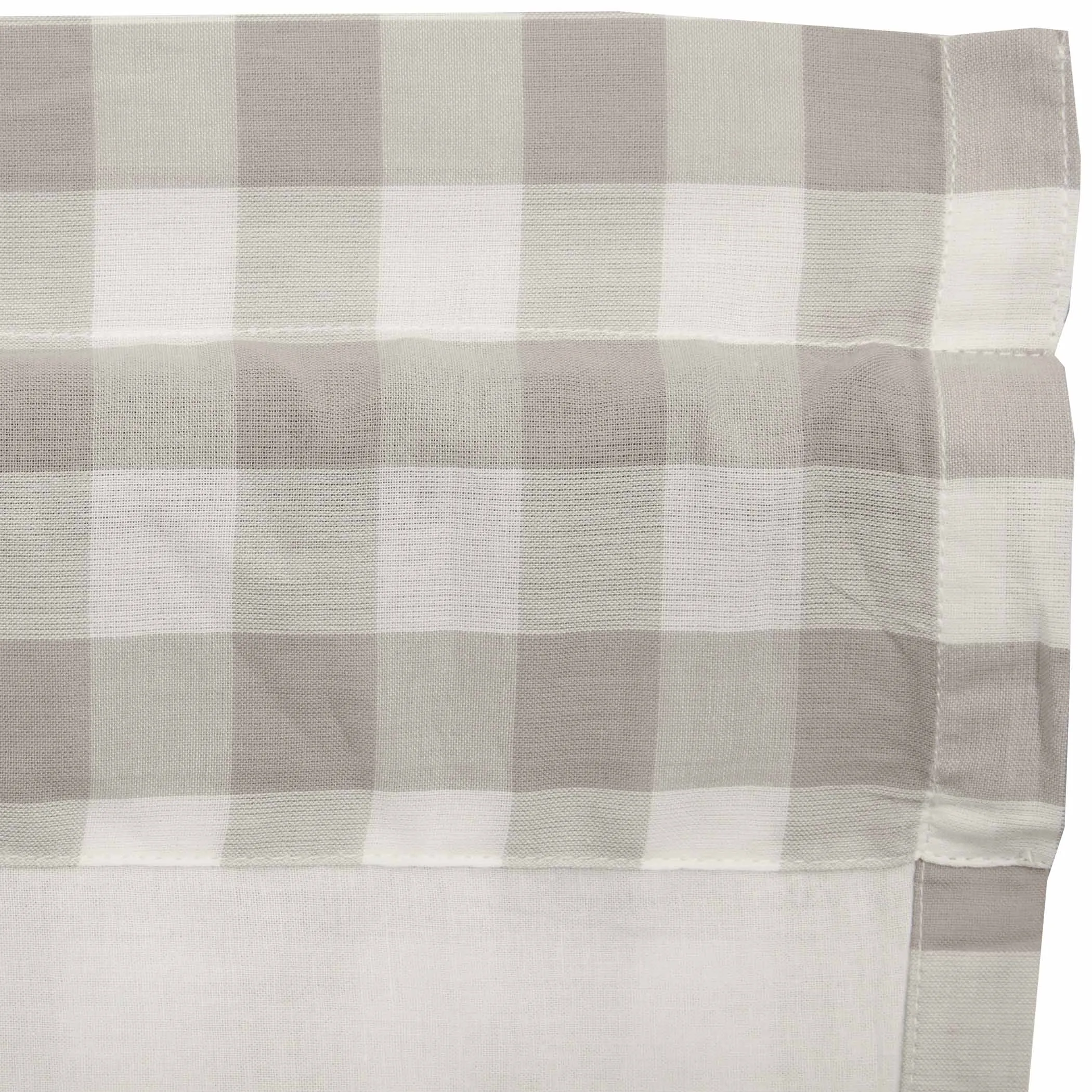 Annie Grey Buffalo Check Lined Single Panel Curtain 96"