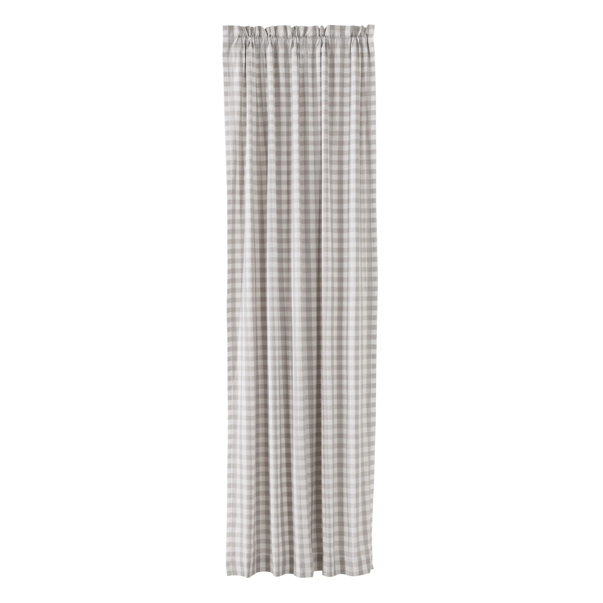 Annie Grey Buffalo Check Lined Single Panel Curtain 96"