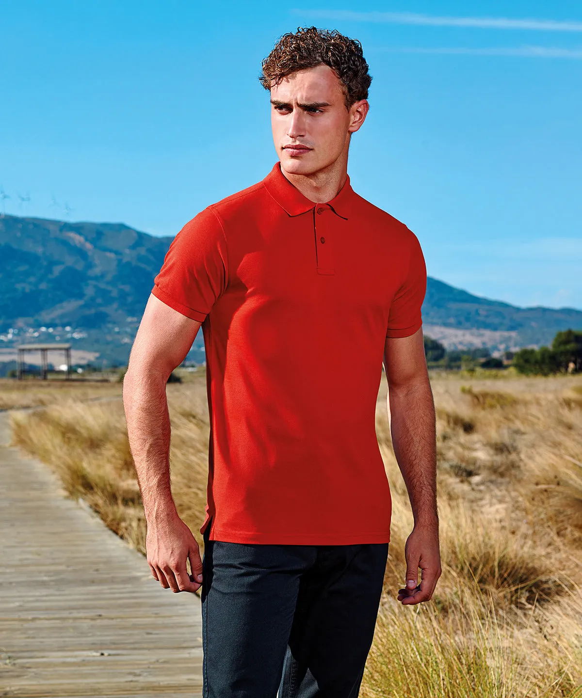 Asquith & Fox Mens Polycotton Blend Polo