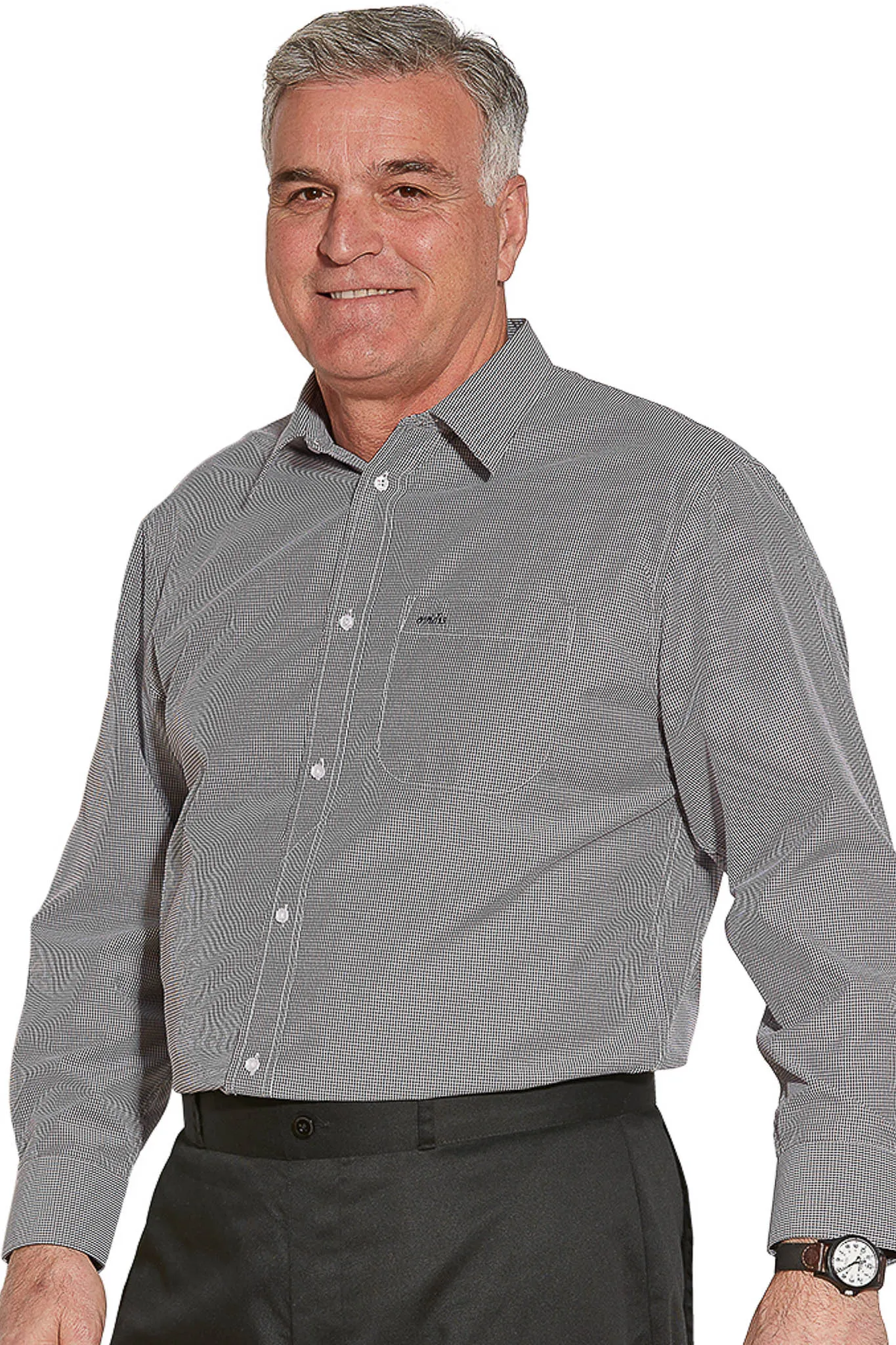 Assisted Dressing Dress Shirt for Senior Men