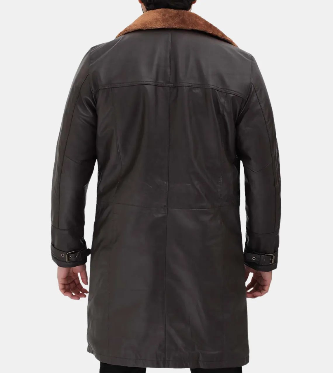 Atlas Men's Brown Shearling Leather Coat