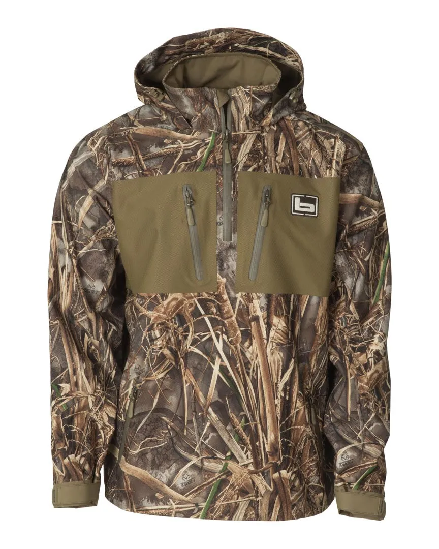 Banded 1/4 Zip Hooded Waterproof Pullover