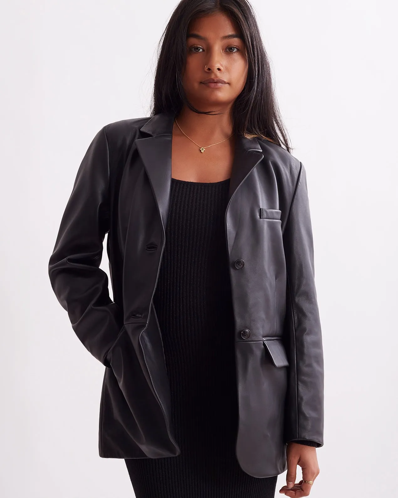 Baxter Leather Blazer