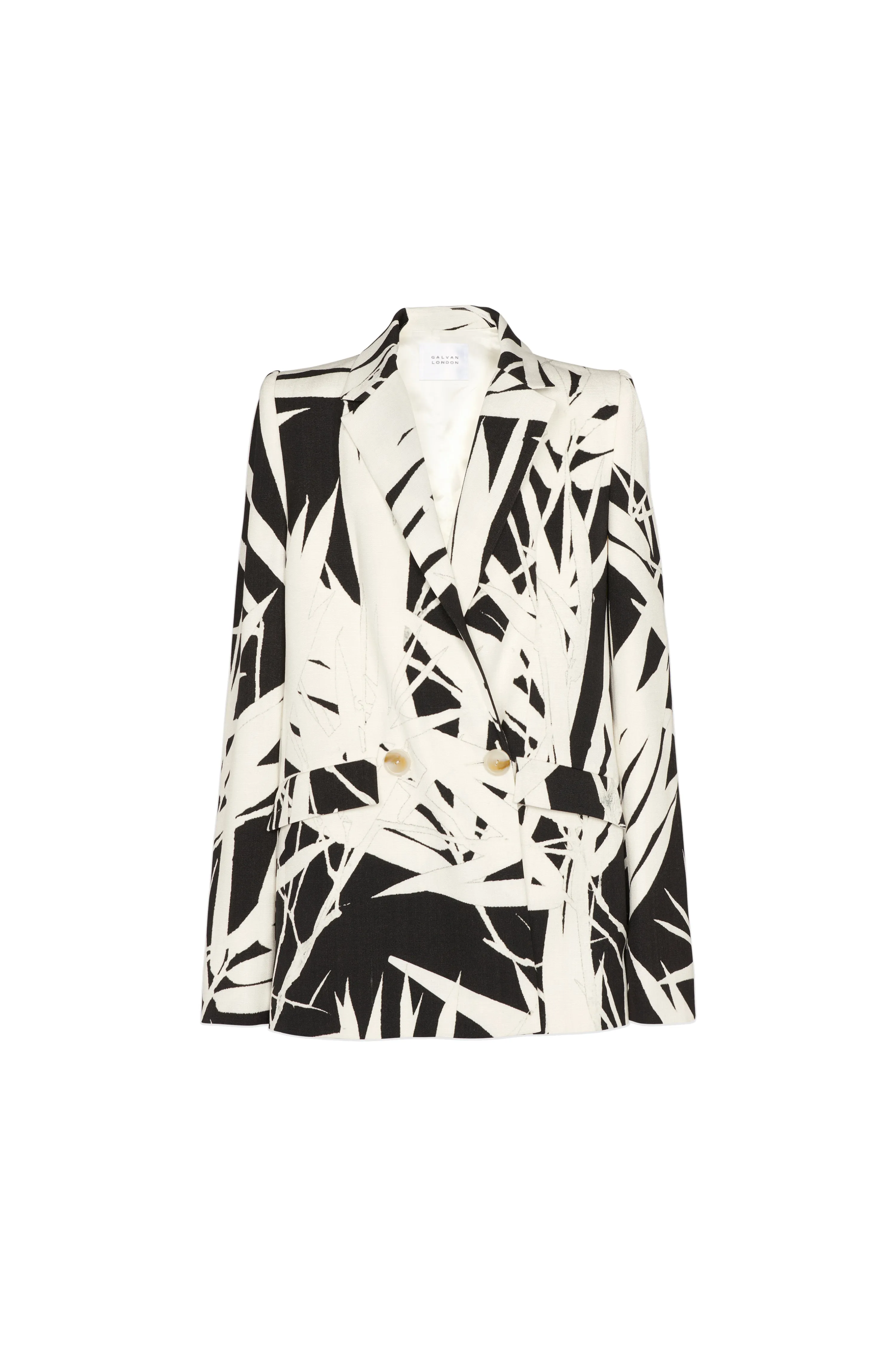 Boyfriend Blazer - Abstract Botanical Print