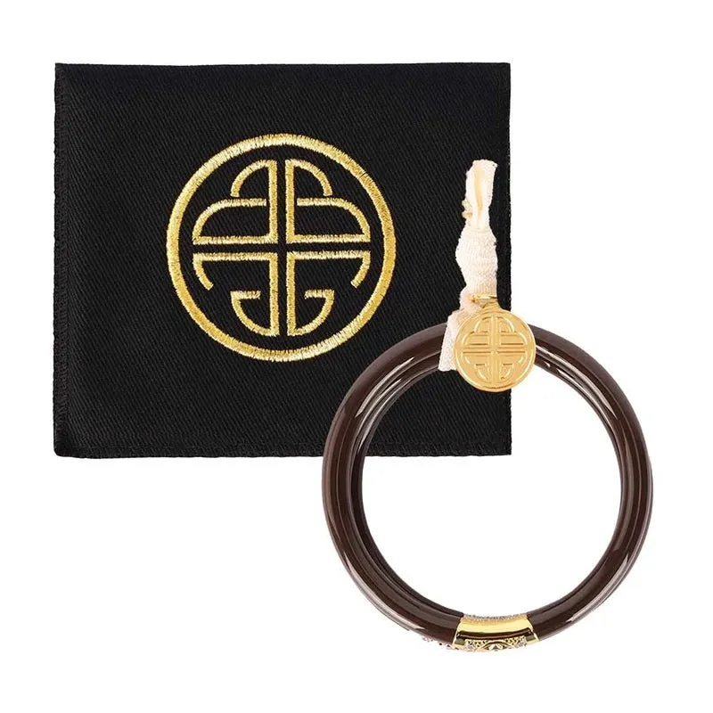 BuDhaGirl: Chocolate Three Kings All-Weather Bangles (Set of 3)