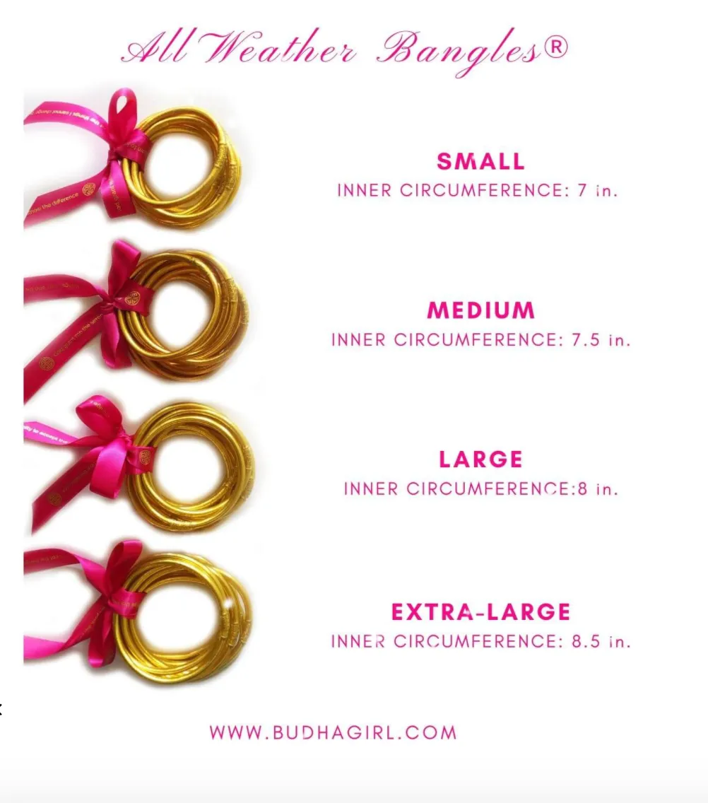 BuDhaGirl Gold All Weather Set of 9 Bangles