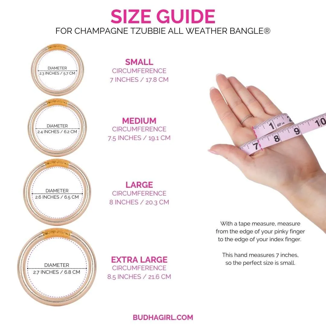 Budhagirl: Tzubbie All Weather Bangle - Champagne