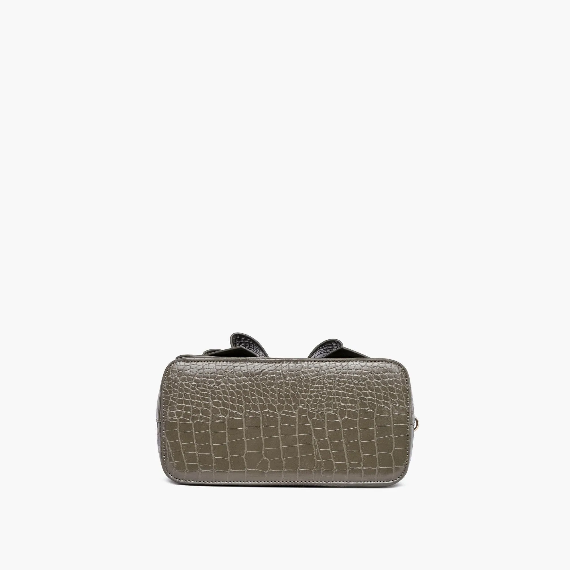 Celia Double Bowtie Vegan Embossed Crossbody Bag
