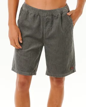 Classic Surf Cord Volley - Charcoal Grey