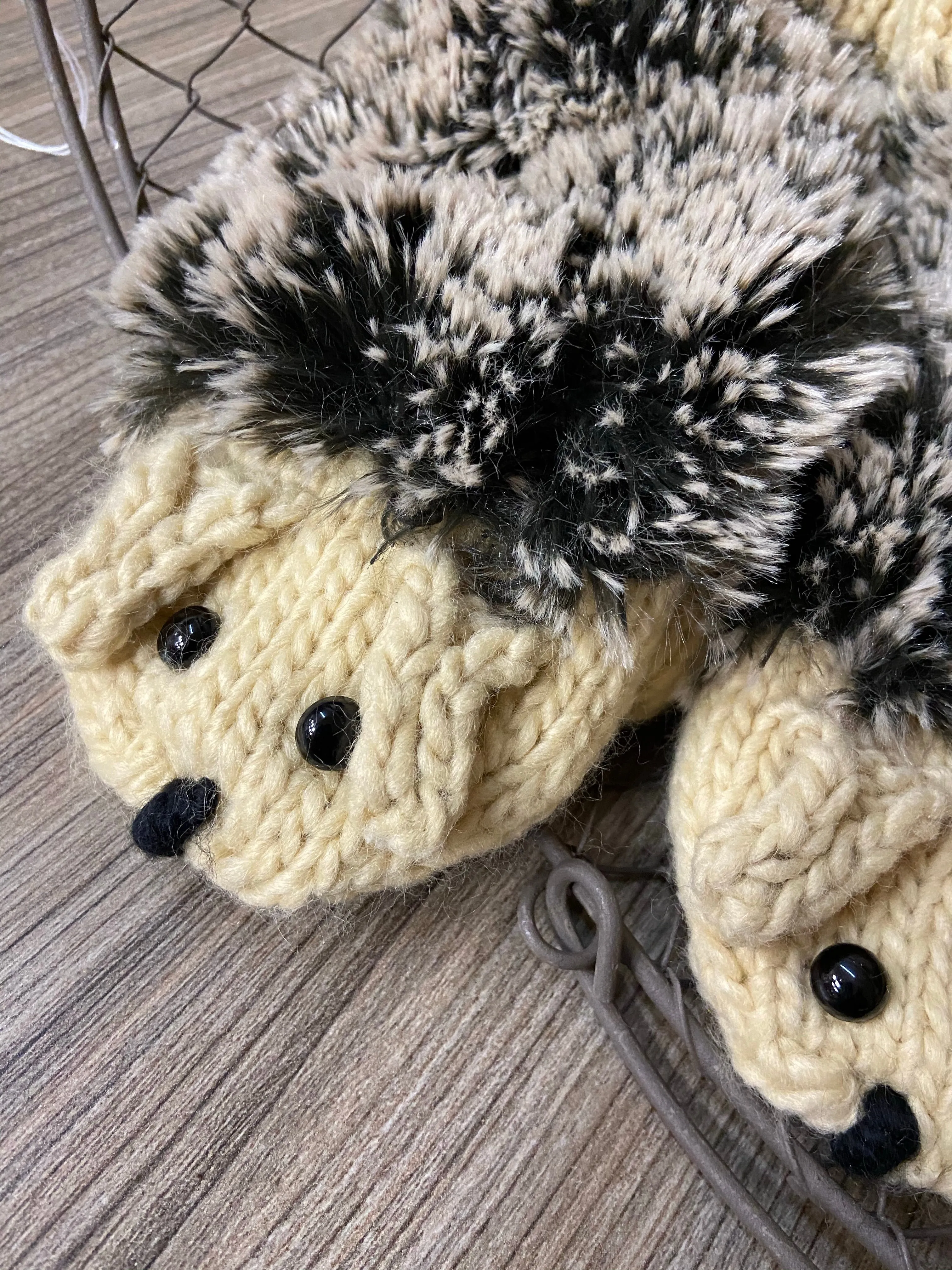 Critter Mittens-Hedgehog