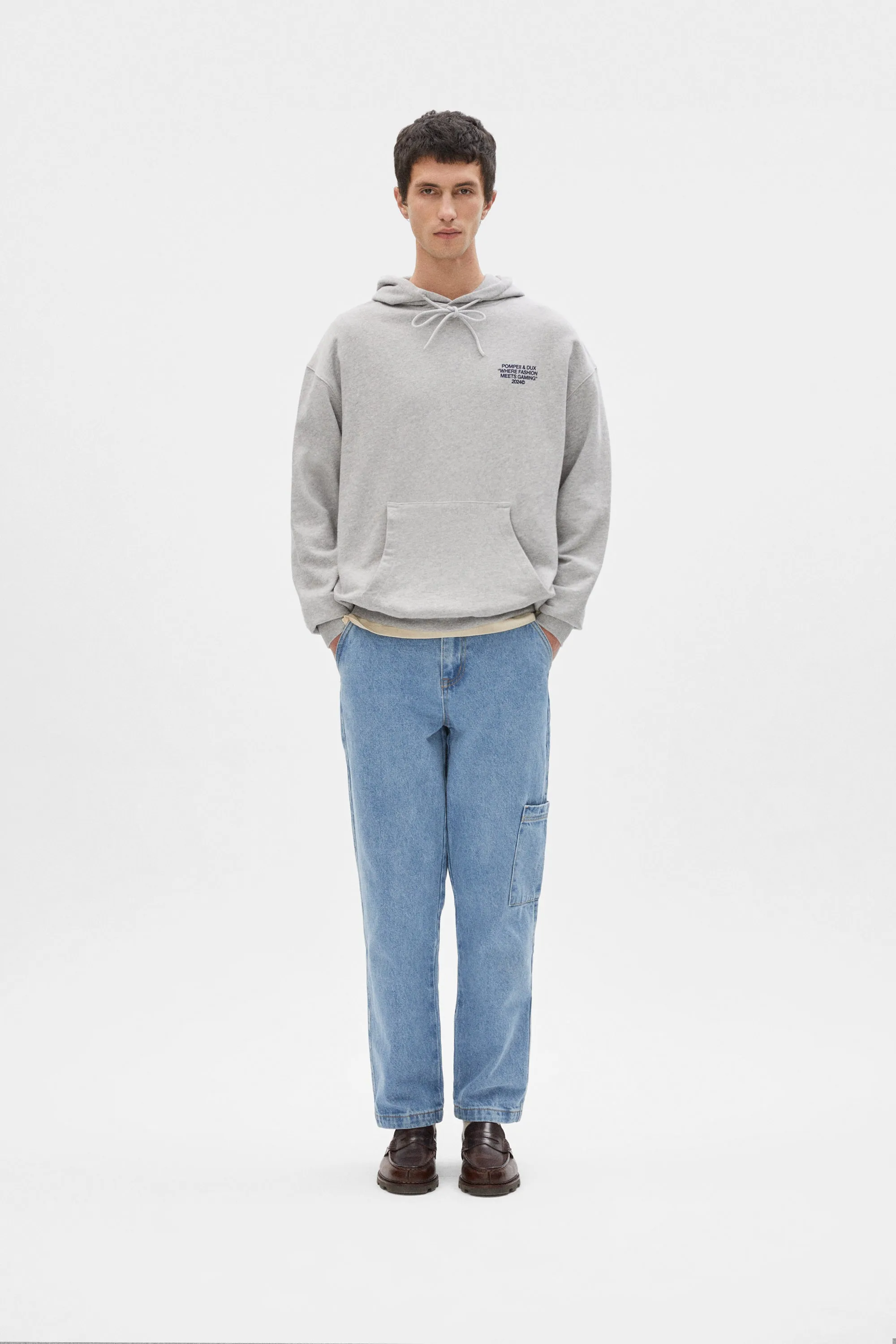 DUX GREY MÉLANGE HOODIE
