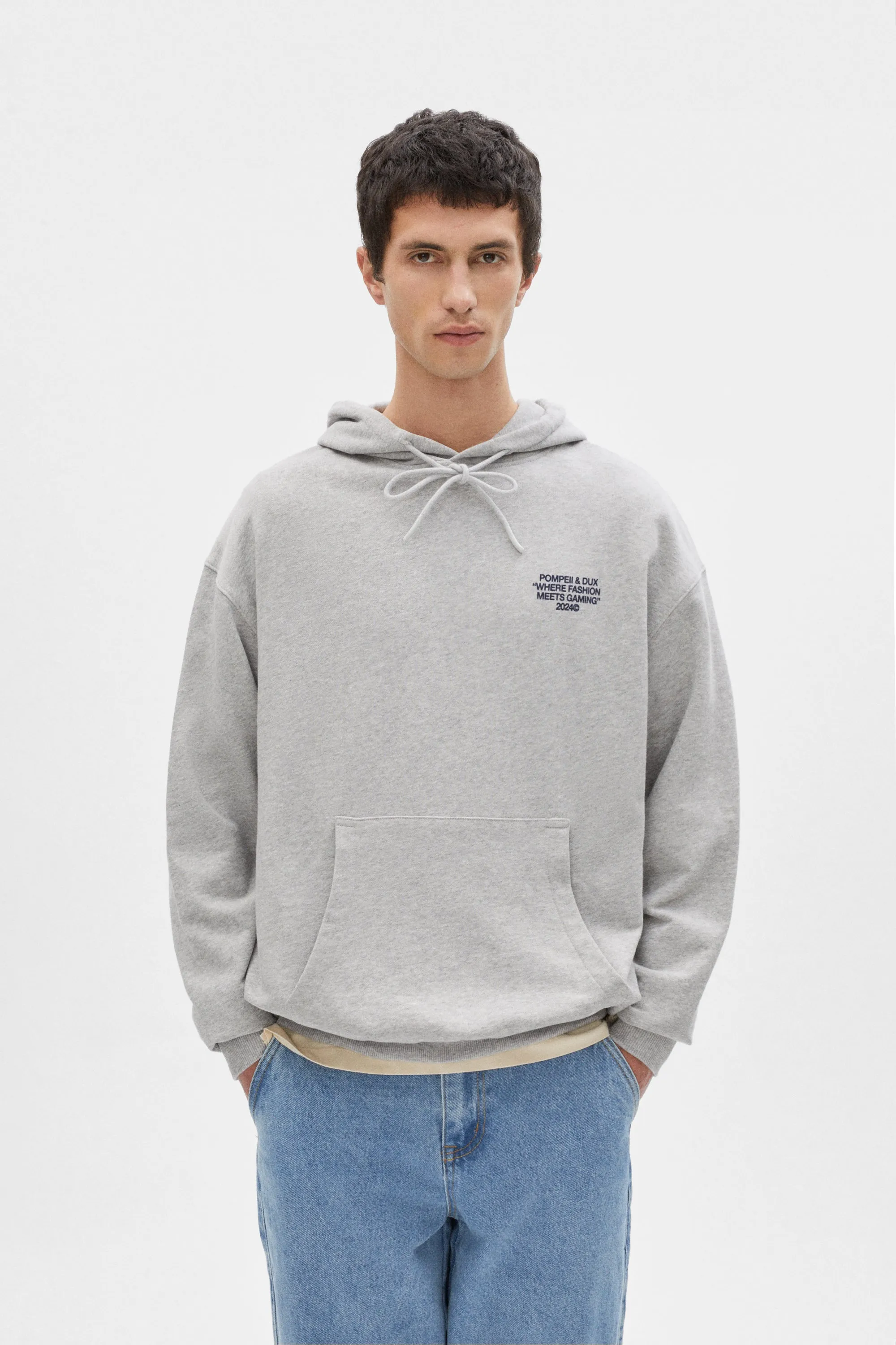 DUX GREY MÉLANGE HOODIE