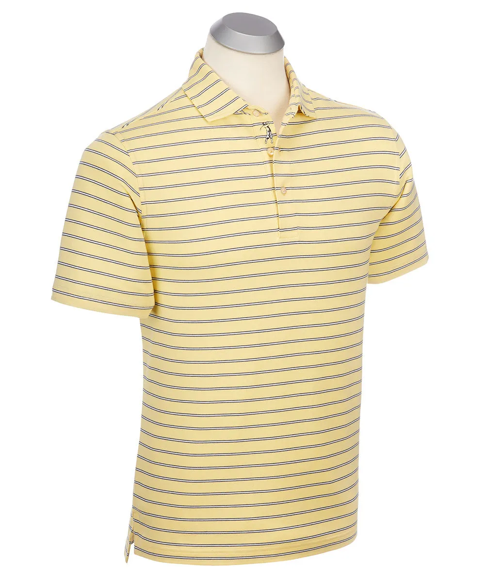 eFX Performance Cotton Frame Stripe Short Sleeve Polo Shirt