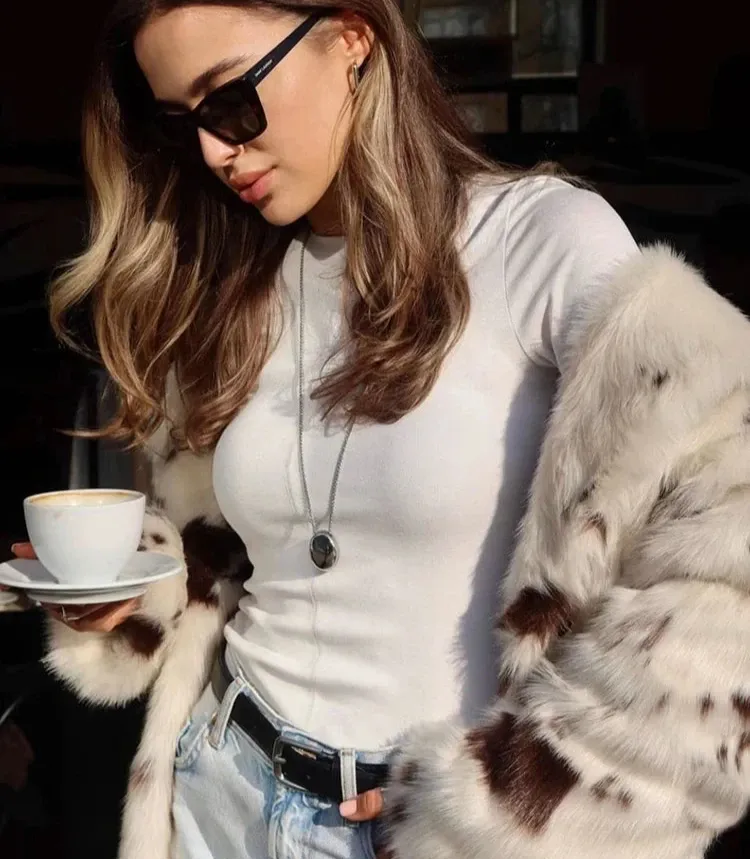 Emma - Long faux fur coat