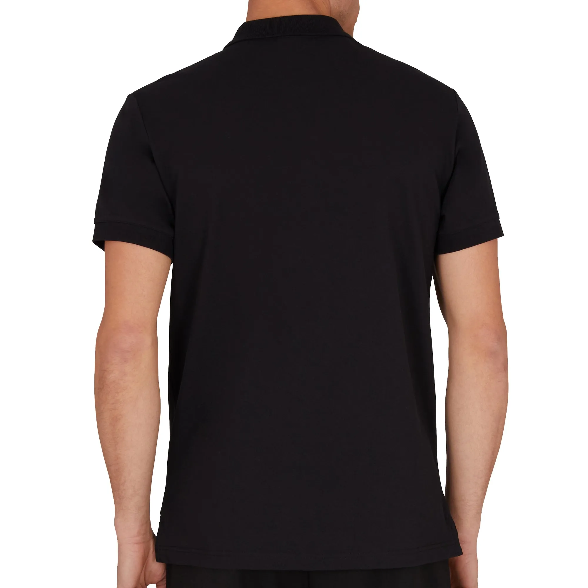 Emporio Armani Lounge Quarter Zip Polo Shirt Black