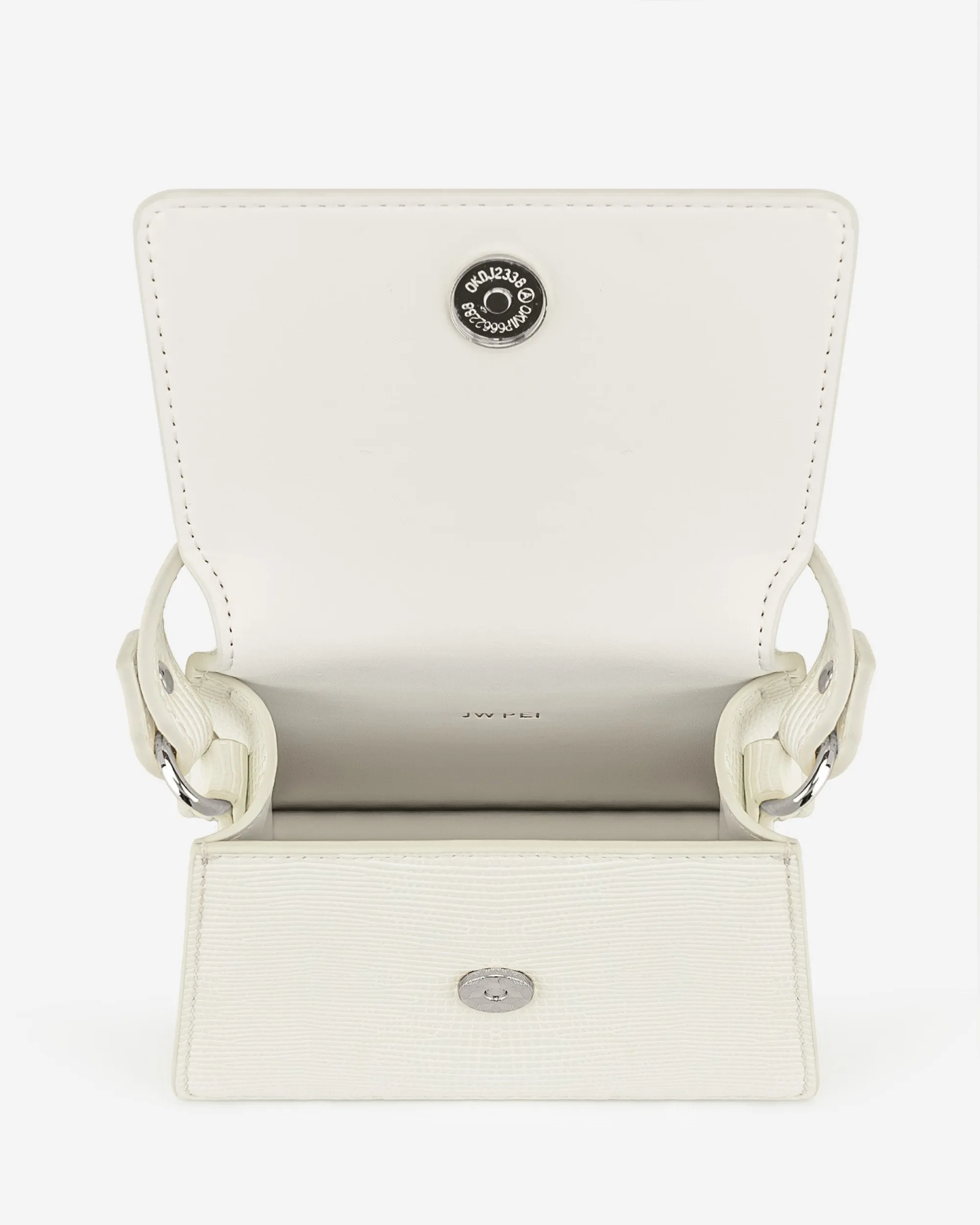 Fae Mini Top Handle Bag - White Lizard