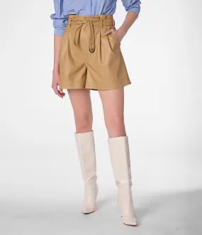 Faux Leather Shorts