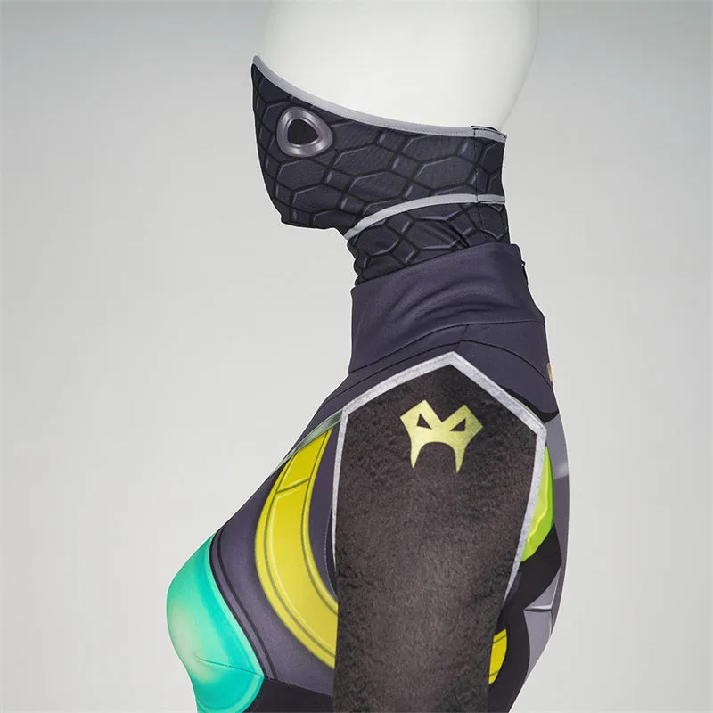 Game Valorant Cosplay Hero Viper Costume Jumpsuit Romper Suit Halloween Outfit