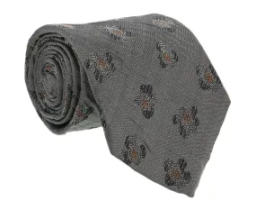 Gianfranco Ferre J094 U18 Grey Ripple Texture Silk Mens Tie