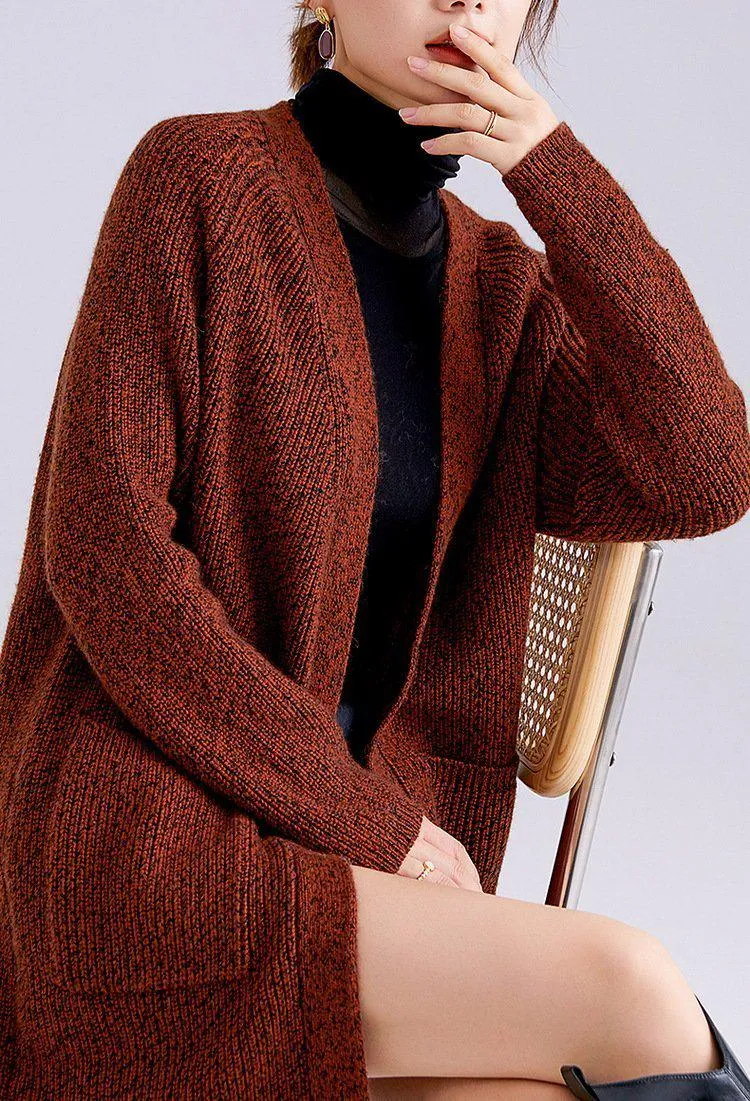 Gilet Long Laine et Cachemire - Lyna