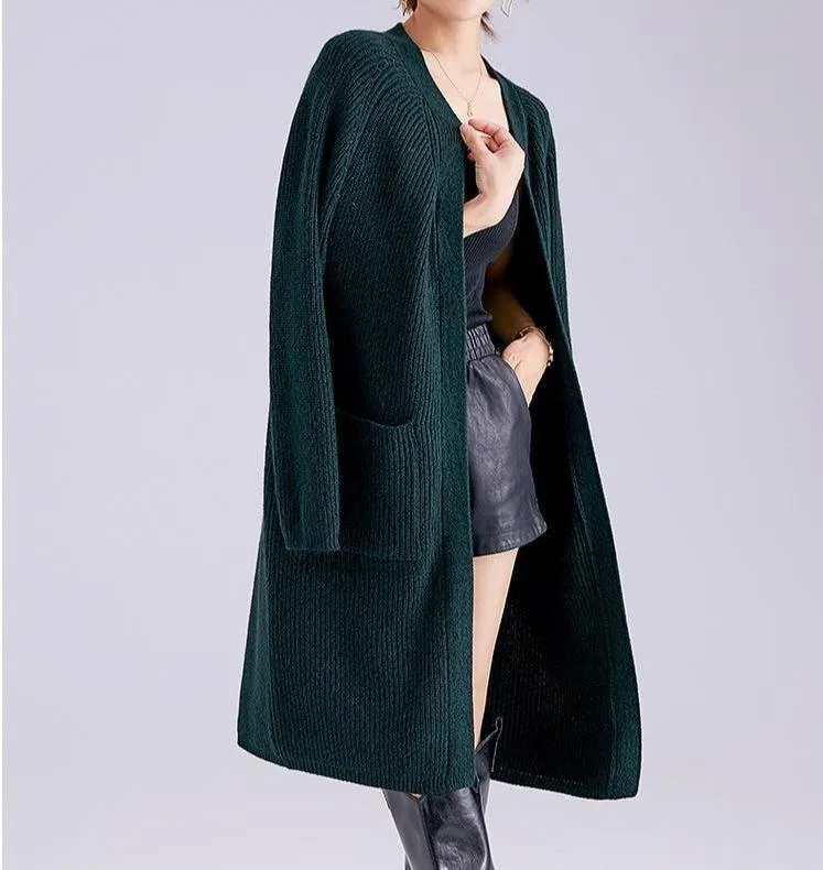 Gilet Long Laine et Cachemire - Lyna