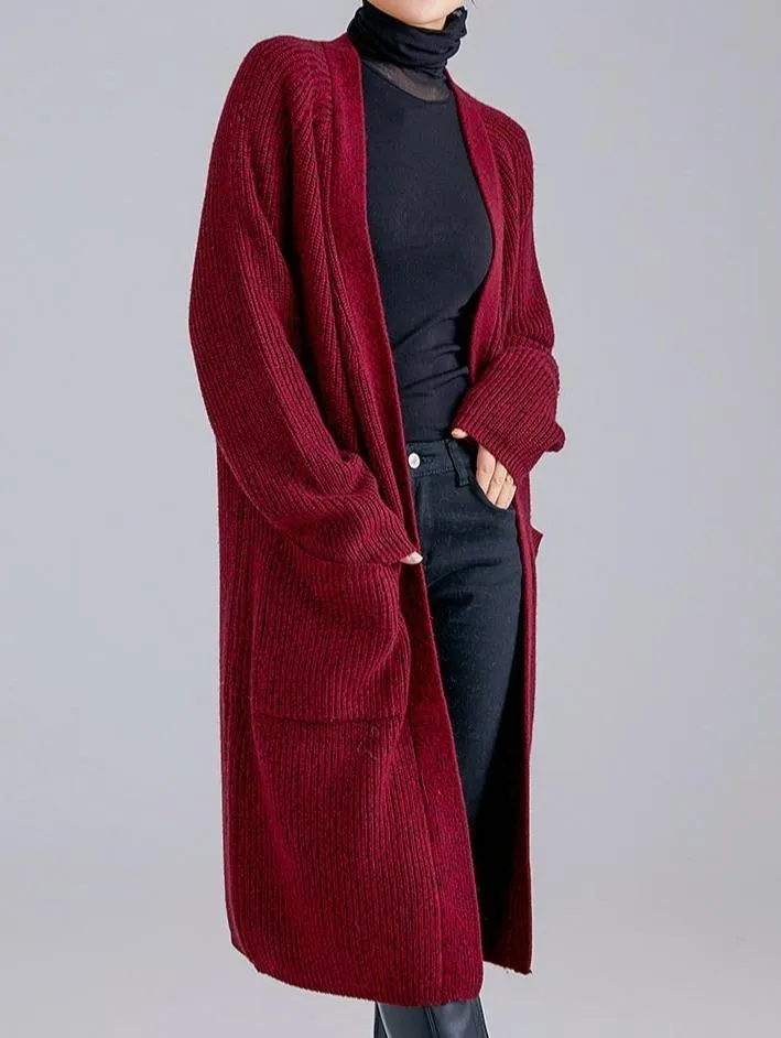 Gilet Long Laine et Cachemire - Lyna