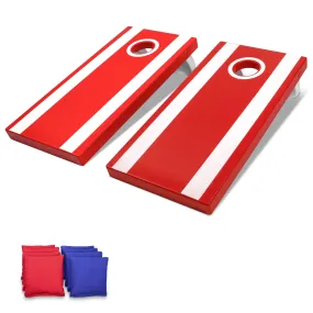 GoSports 4 ft x 2 ft All-Weather Cornhole Set- Red