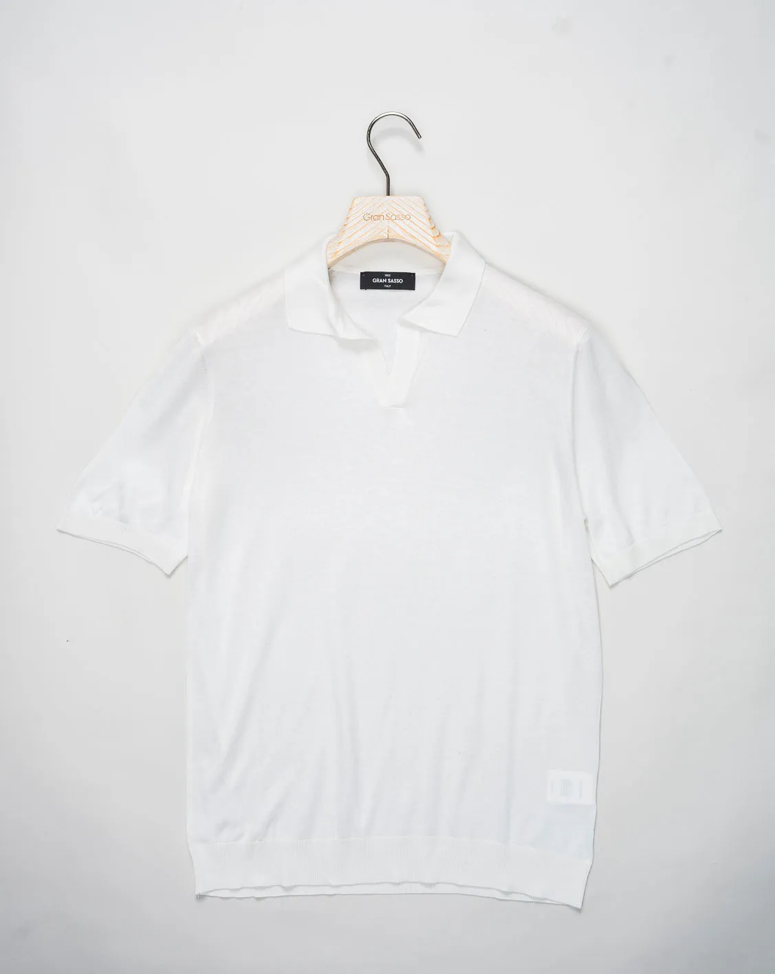 Gran Sasso Capri Collar Silk Knit / Off White