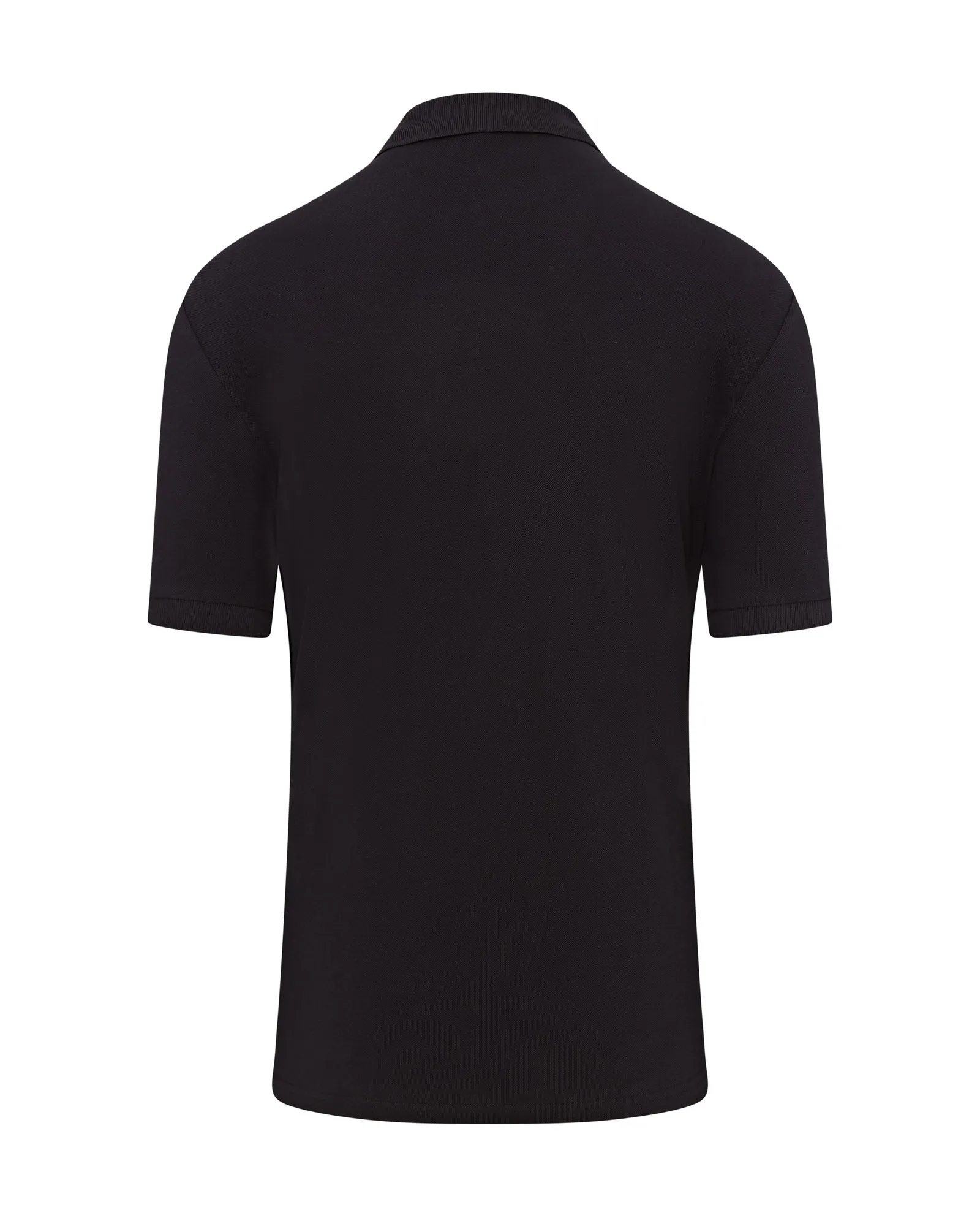 Herno Crest Logo Short Sleeve Polo (Black)