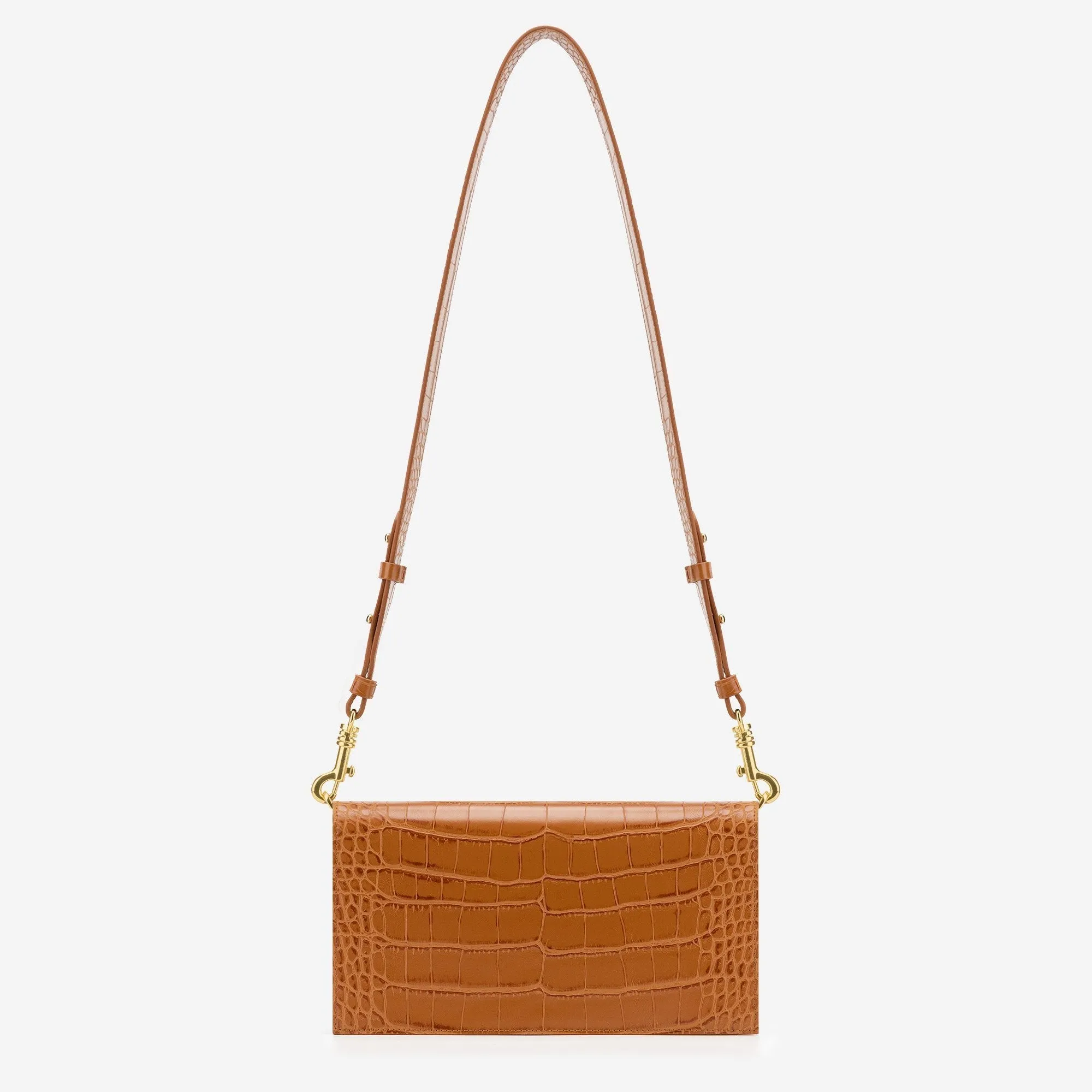 Jane Crossbody Bag - Toffee Croc