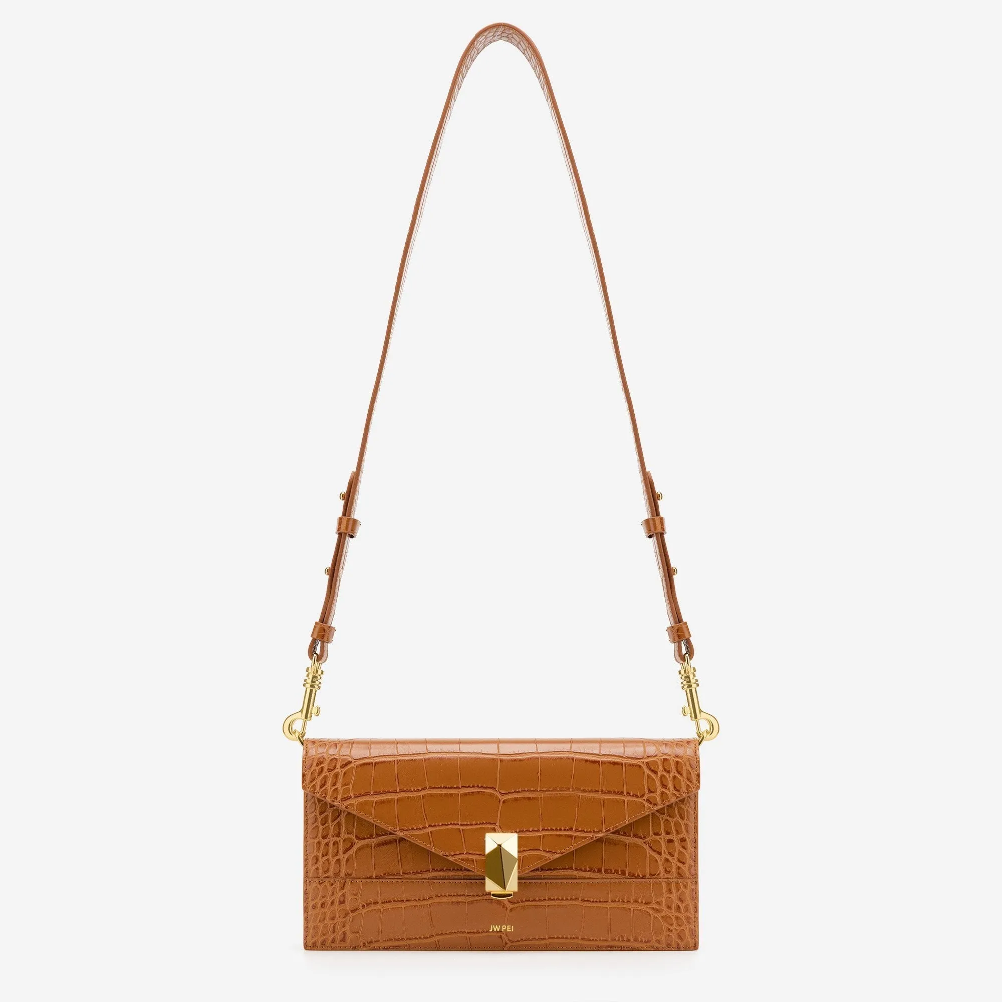 Jane Crossbody Bag - Toffee Croc