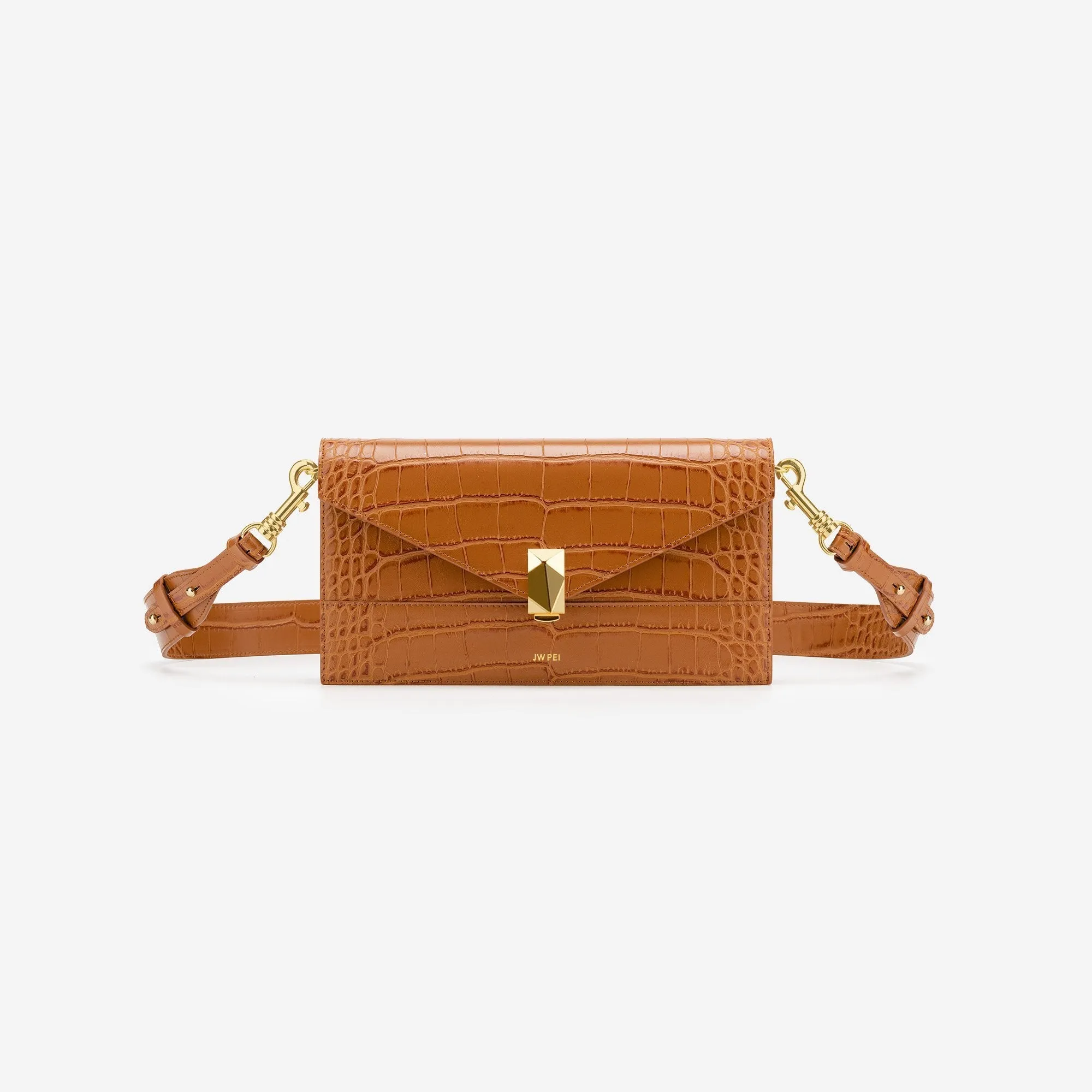 Jane Crossbody Bag - Toffee Croc